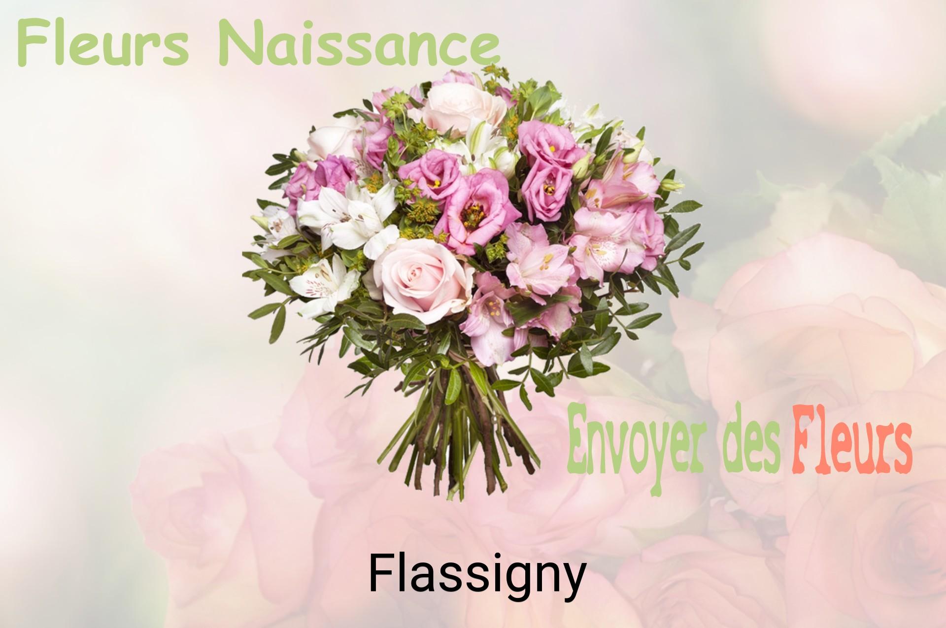 Bouquet de fleurs de naissance livré à Flassigny